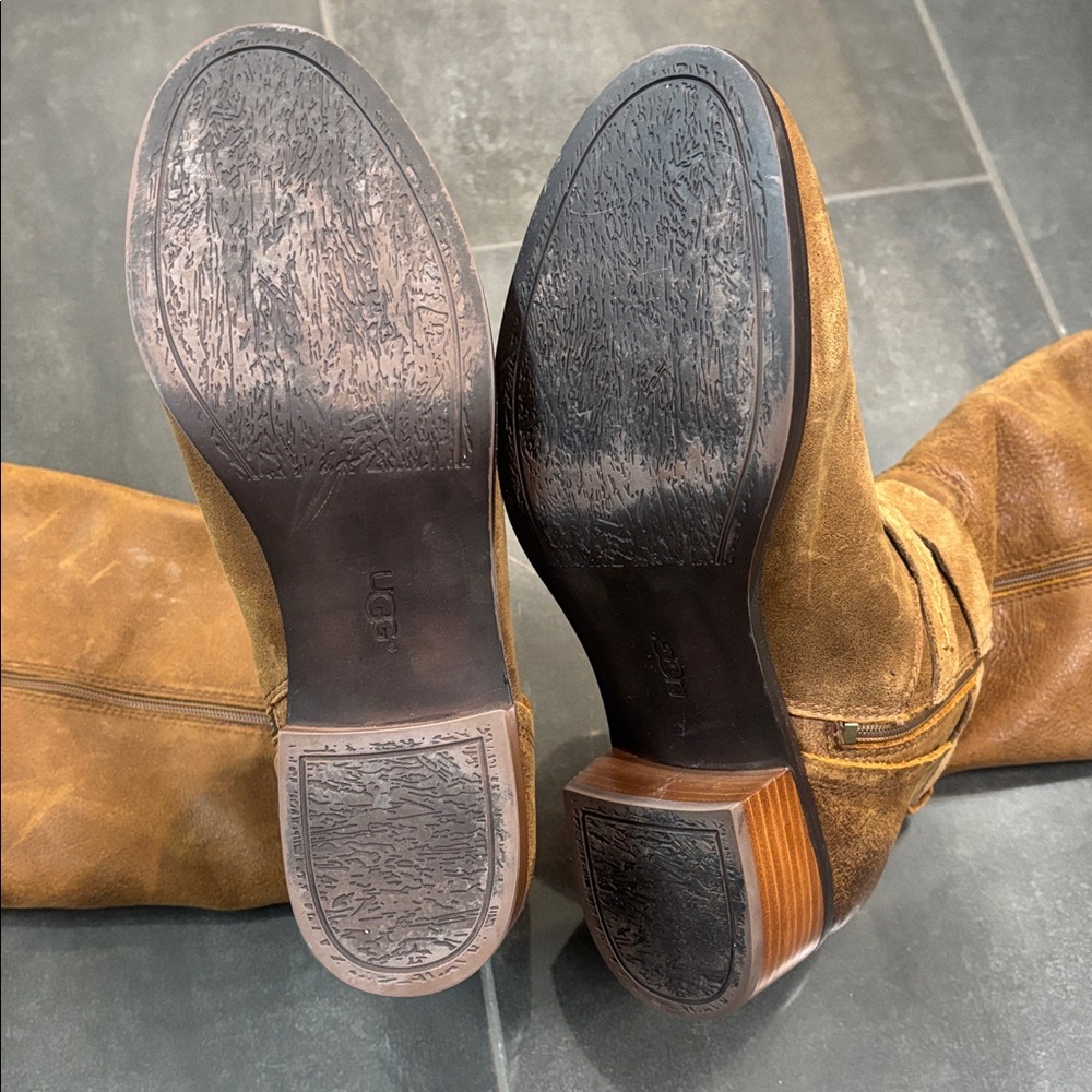 UGG Tan Heeled Boots for Women - Picture 12 of 17